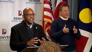 Denver Mayor Michael Hancock addresses homelessness during news conference on the city's response to coronavirus pandemic