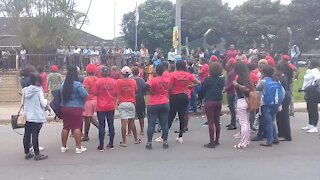 SOUTH AFRICA - Durban - EFF protest outside TVET college (Videos) (hHN)