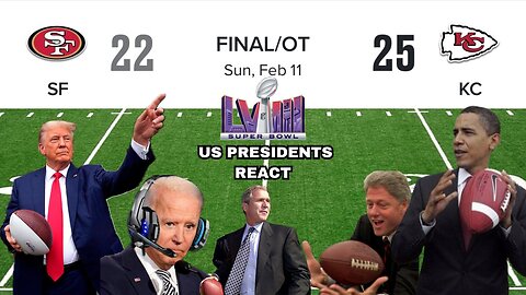 US Presidents React to Super Bowl 58