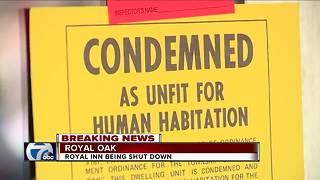 Royal Inn in Royal Oak Township condemned