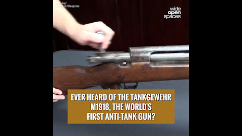 EVER HEARD OF THE TANKGEWEHR M1918, THE WORLD'S FIRST ANTI-TANK GUN?