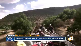 Migrant caravan headed to Tijuana / San Diego Border