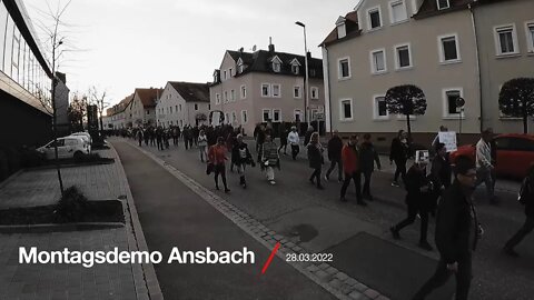 Montagsdemonstration Ansbach , 28.03.2022