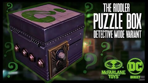 McFarlane Toys DC Direct The Riddler Puzzle Box Detective Mode Variant @TheReviewSpot