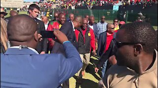 UPDATE 2 - SA President Ramaphosa arrives for May Day celebrations in Port Elizabeth (a4a)