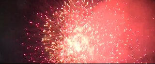 Community fireworks show for Memorial Day