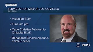 Services for Coviello tomorrow