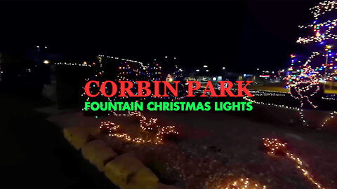 Corbin Park Fountain Christmas Lights