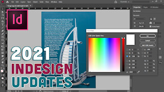 Top 2 Best New Updates In Adobe InDesign CC 2021 (Improved Text Wrap & HSB Color Addition)