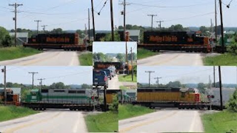 Two Wheeling & Lake Erie Mixed Freight Trains from Lodi, Ohio June 4, 2021