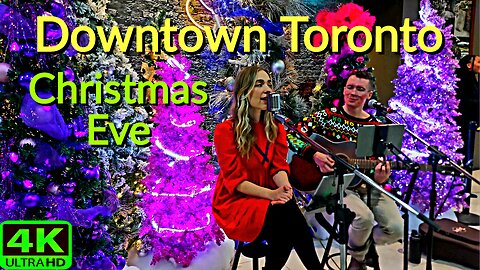 【4K】Last Christmas in Downtown Toronto Canada 🇨🇦