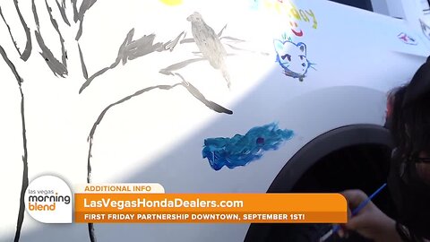 Las Vegas Honda Dealers Support First Friday Allowing Attendees to Paint Car