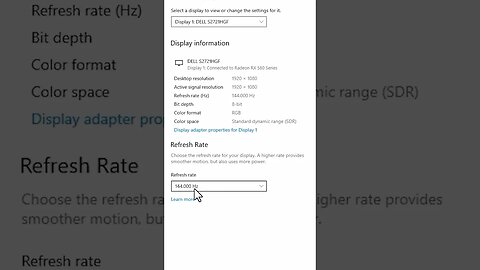 How to overclock your display using windows (refresh rate)😮