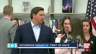 Governor Ron DeSantis gets high marks in first 30 days