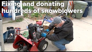 Kind Milwaukee neighbor has fixed and donated hundreds of snowblowers