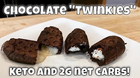 Keto Chocolate "Twinkies" - 2g net carbs - corn dog maker recipe