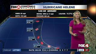 Helene strengthens to a hurricane in the Atlantic - 8am Monday update