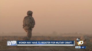 Women may have to register for military draft
