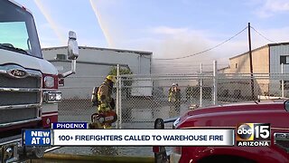 Firefighters battle 3rd alarm structure fire in southwest Phoenix