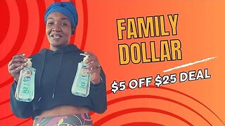 Family Dollar $5 off $25 for October 21st,, 2023 ONLY #deal