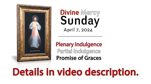 Second Sunday of Easter, Sunday of Divine Mercy - April 7, 2024 - HOMILY