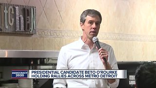 Beto O'Rourke campaigns in metro Detroit