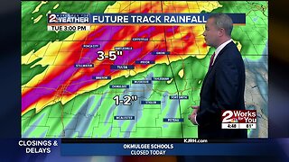 Severe weather projected in Green Country