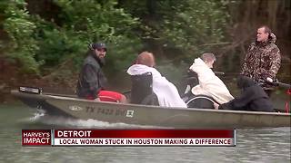 Local woman stuck in Houston makes a difference