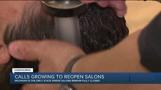 Calls growing to reopen Salons in Michigan