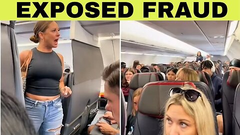 Crazy lady on a Airplane EXPOSED ✈️