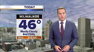 Mostly cloudy and cold Friday