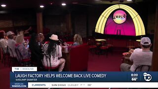 Laugh factory welcomes back live comedy