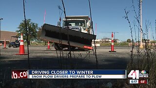 Driving a snow plow presents a unique challenge