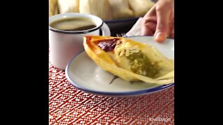 Chicken Tamales with two sauces