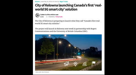 Kelowna BC Canada's First 5G Pilot Program City