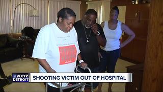 Woman shot at Detroit fireworks out of the hospital and speaking out