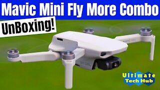 DJI MAVIC MINI FLY MORE COMBO AMAZON UNBOXING! ITS SUPER LIGHT WEIGHT AND TINY! 2019