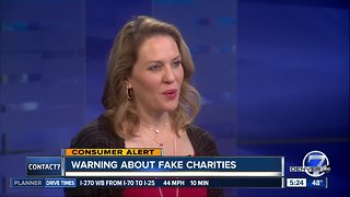 Warning about fake charities