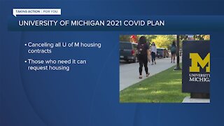 U-M plans more remote courses, fewer students living on campus for 2021 winter semester