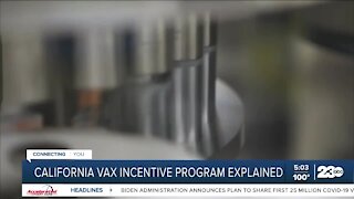 California's big vaccine incentive giveaways begin tomorrow