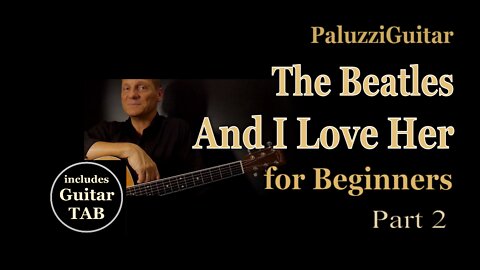 And I Love Her Guitar Solo Lesson for Beginners [Easy Beatles Songs]