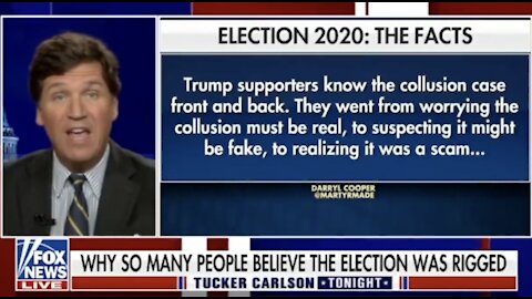 Why do Trump voters believe the election was rigged? Tucker Carlson