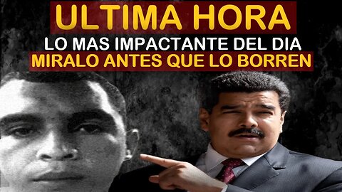 🔴SUCEDIO HOY! URGENTE HACE UNAS HORAS! LO MAS IMPACTANTE DE HOY JUEVES - NOTICIAS VENEZUELA HOY