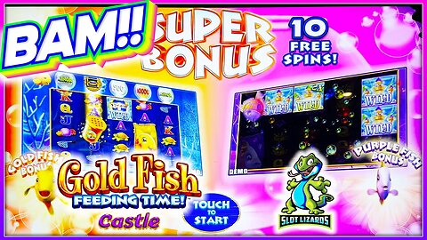 EPIC SUPER BONUS COMEBACK BIG WIN! Gold Fish Feeding Time Castle Slot