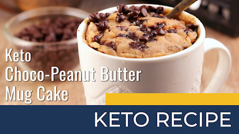 Keto Choco Peanut Butter Mug Cake | Keto Diet Recipes