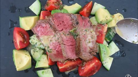 Mouthwatering steak salad recipe