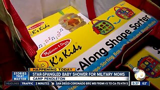 Star-Spangled baby shower for military moms