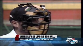 Little League umpire Bob Hall