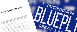 Bill reintroduced to bring back Michigan's classic blue license plate