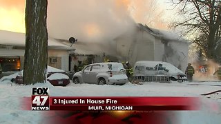 Crews battle sub-zero temps while fighting a house fire